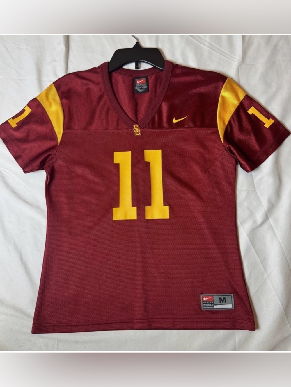 Nike Women’s USC Cardinal & Gold #11 Football Jersey
